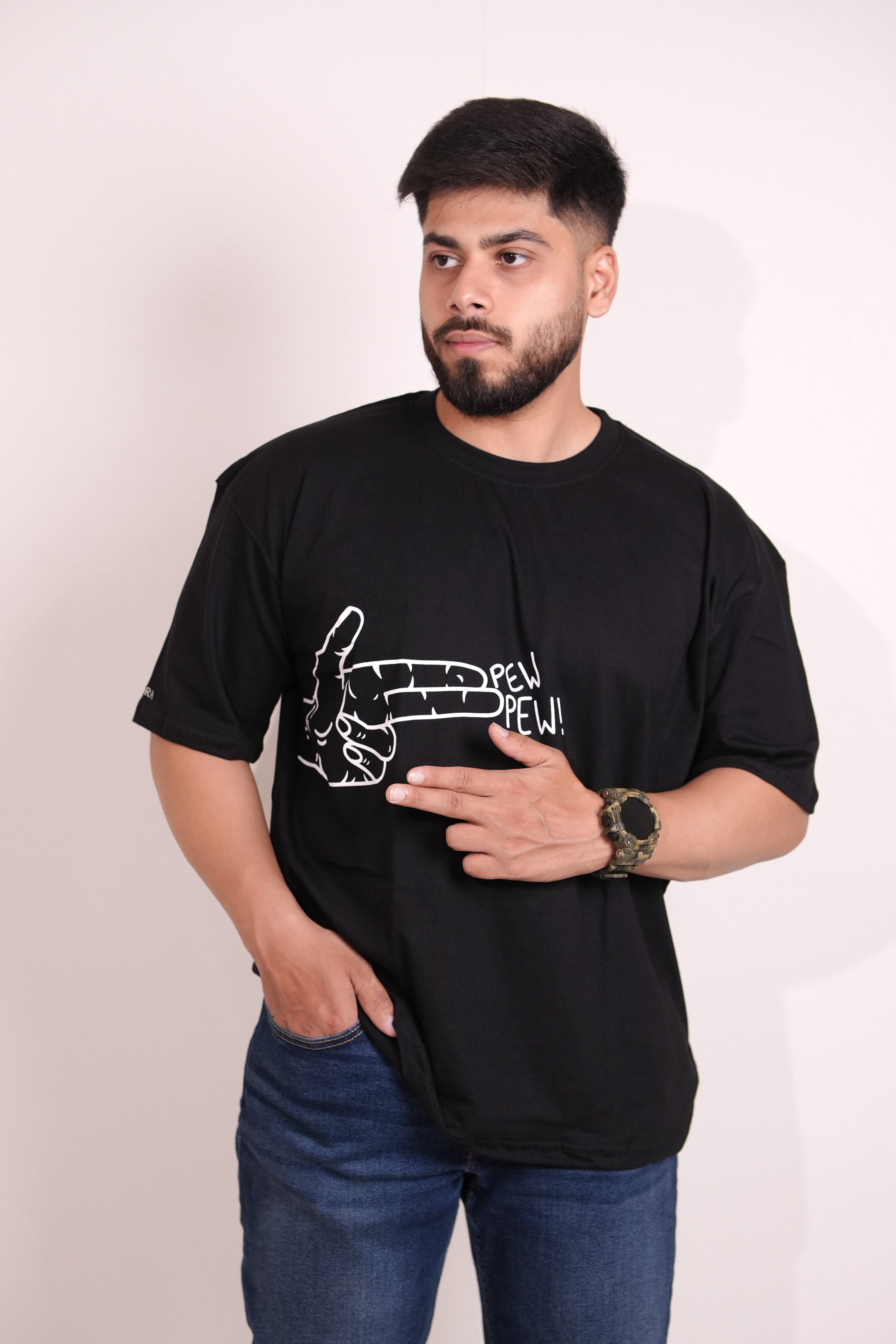 Pew Pew (pigment printed TShirt)
