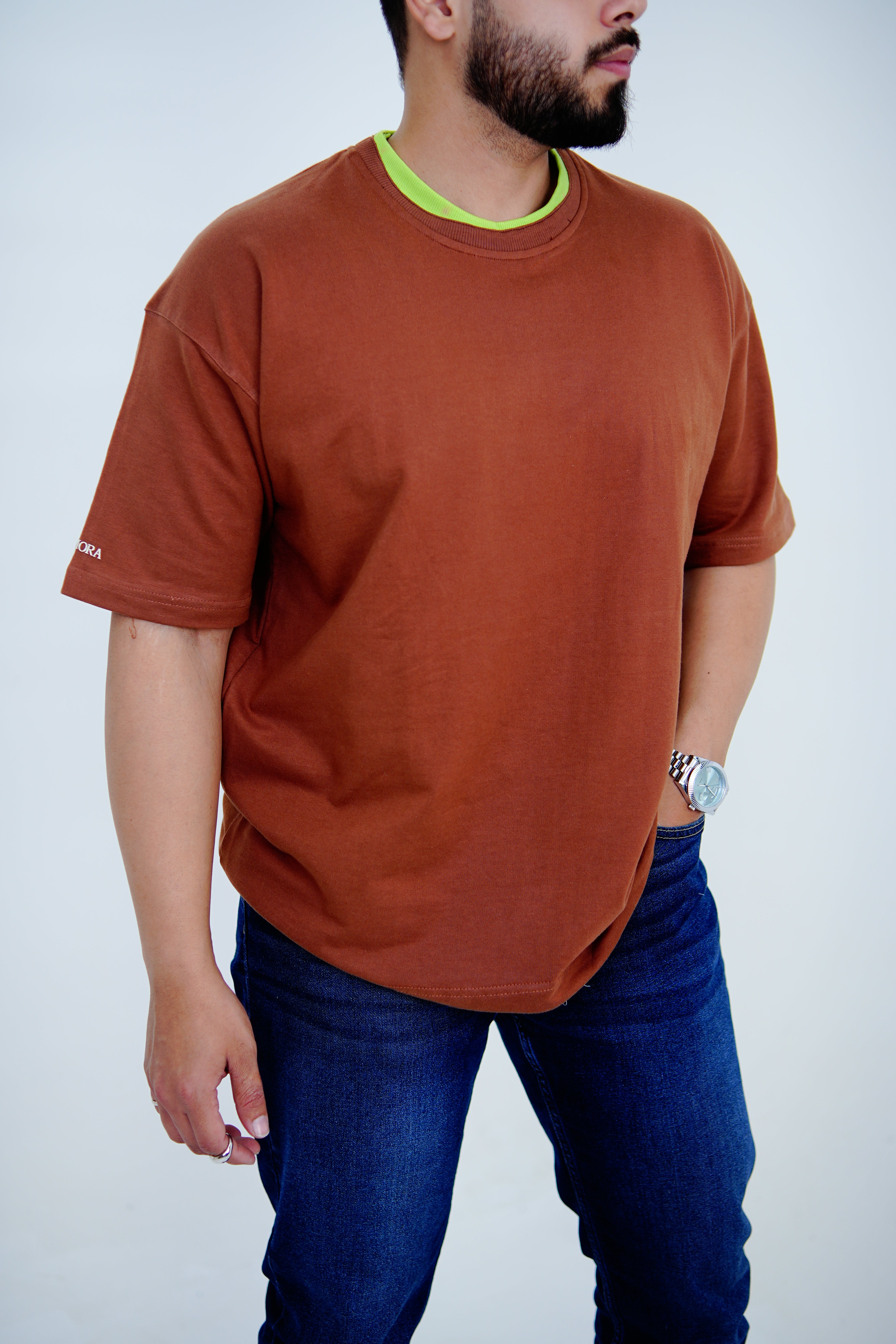 Orbit (dual coloured rib TShirt)