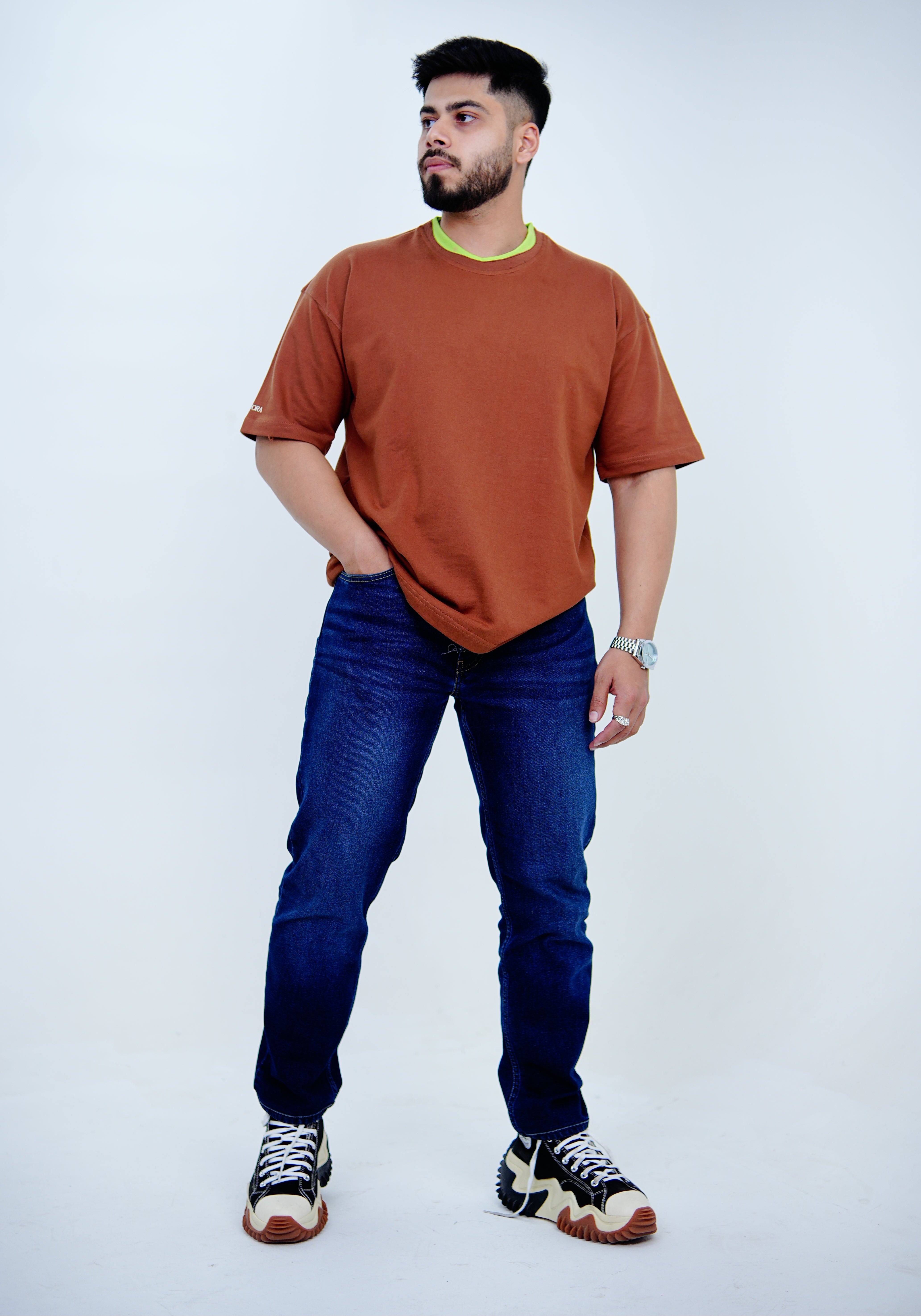 Orbit (dual coloured rib TShirt)
