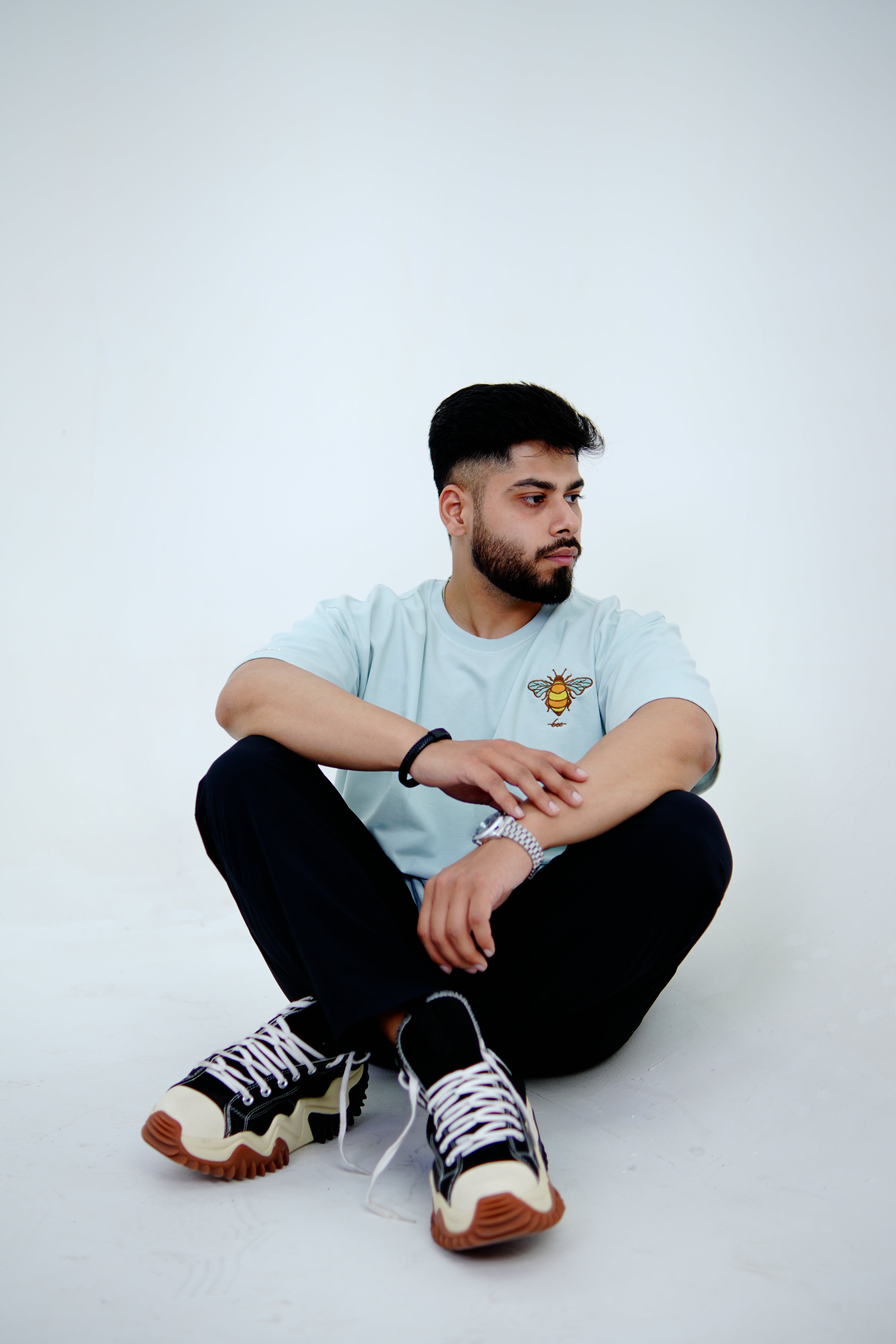 Bee Yourself (TShirt with premium thread embroidery)