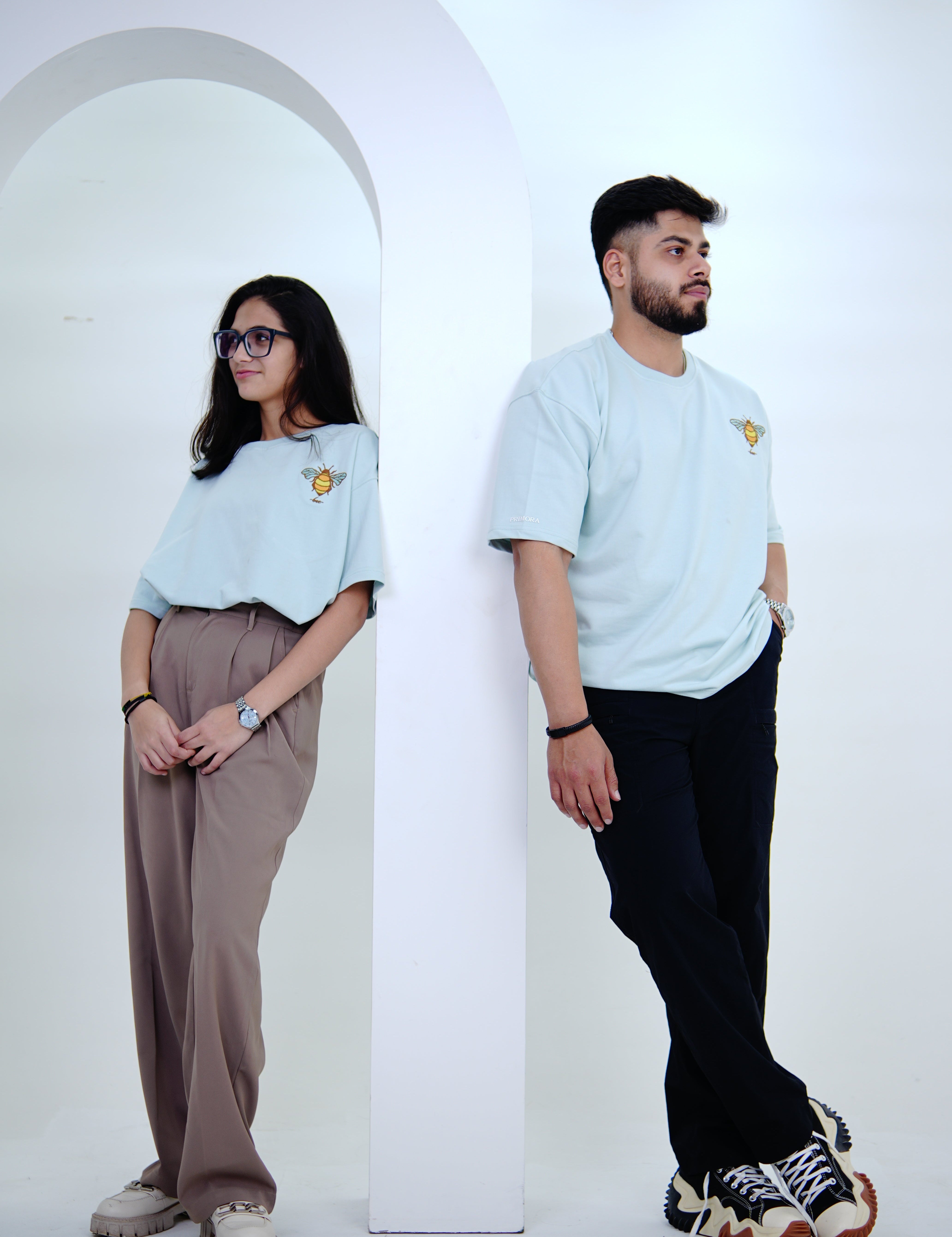 Bee Yourself (TShirt with premium thread embroidery)