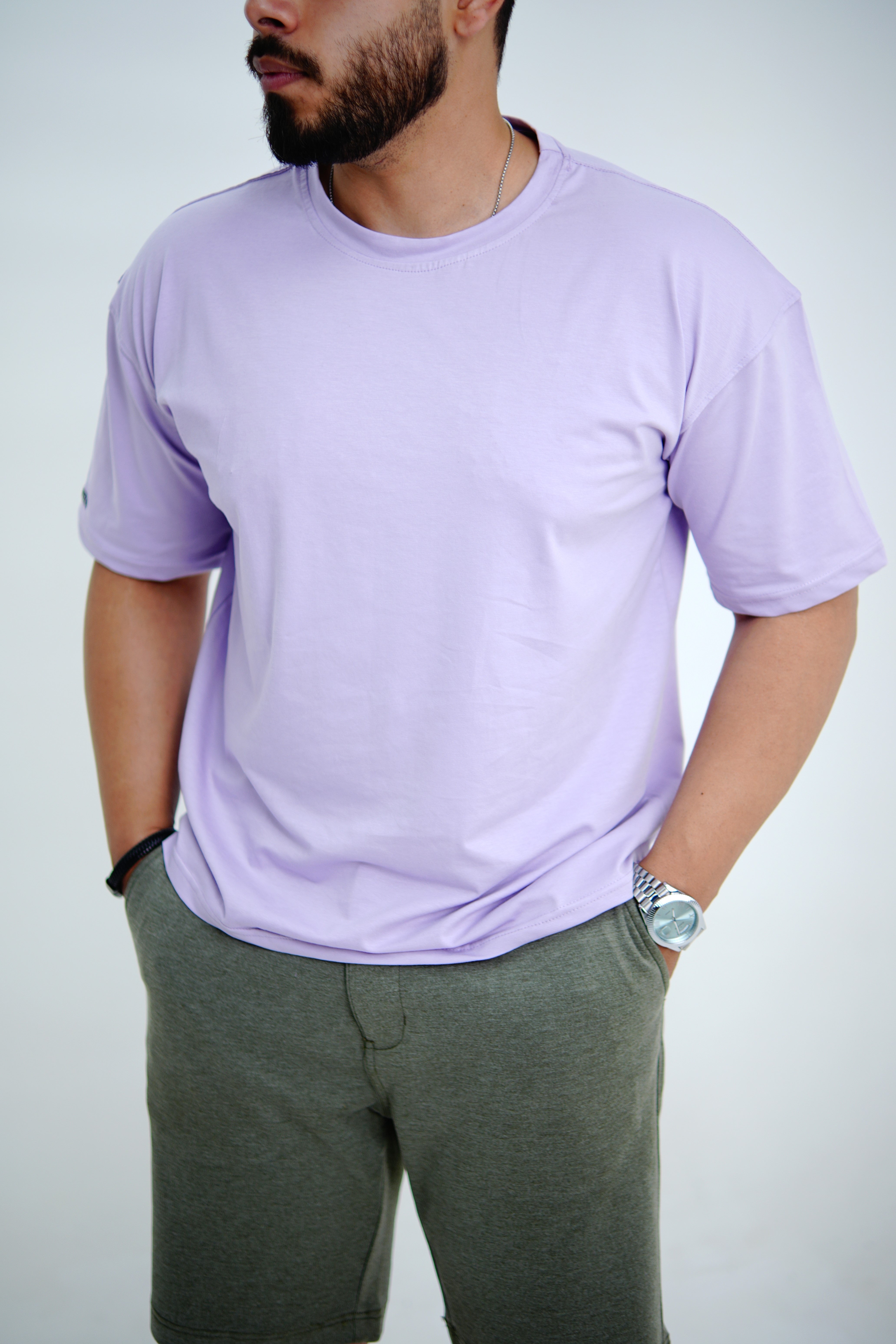 Supreme Cotton Stretch - Dusty Lilac (Pack of 1 TShirt)