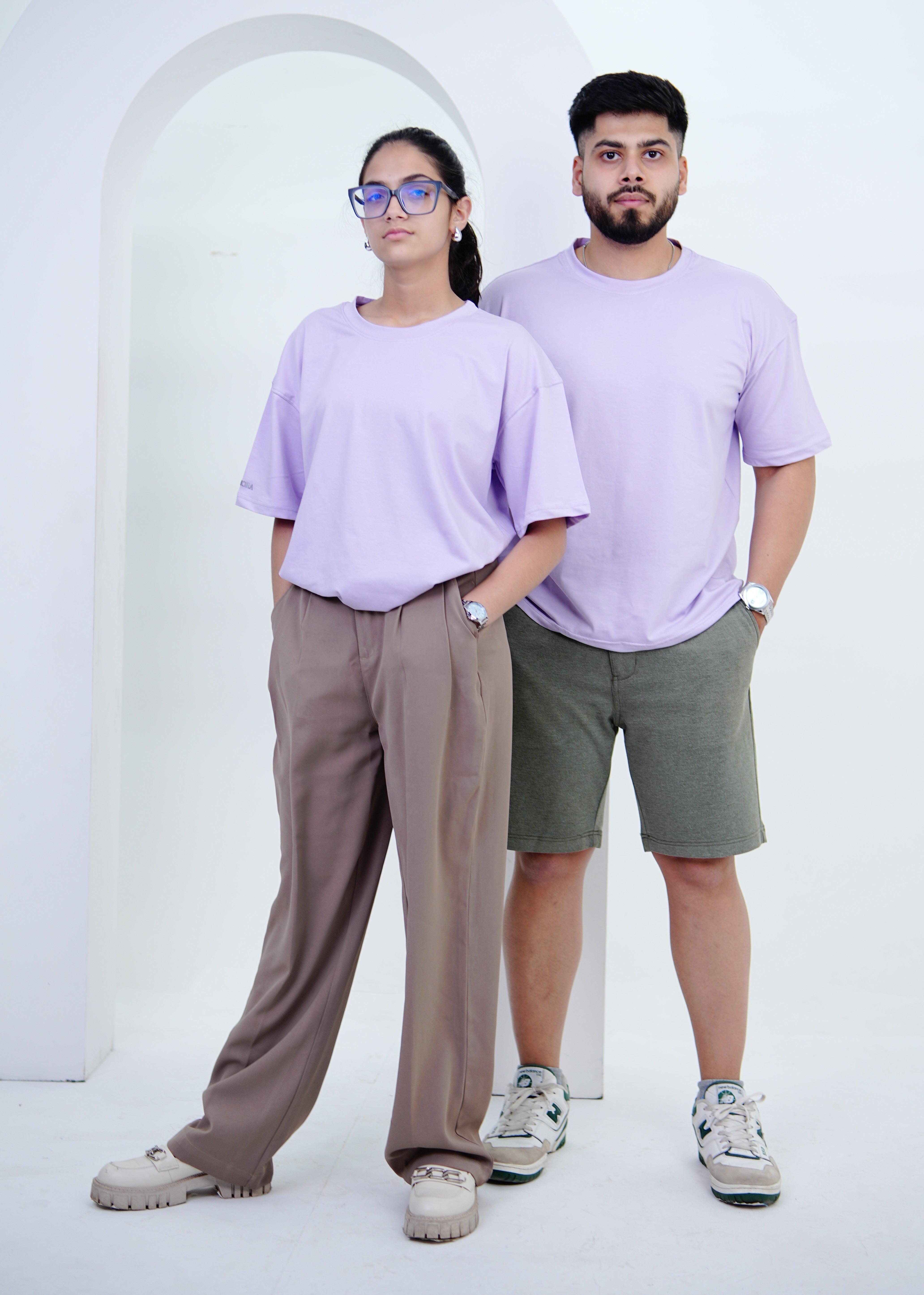 Supreme Cotton Stretch - Dusty Lilac (Pack of 1 TShirt)