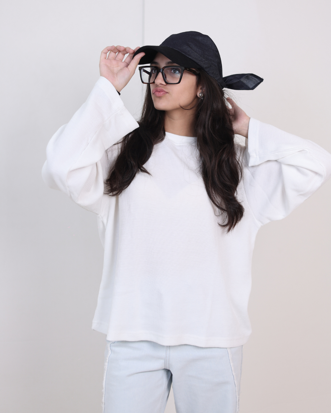 Waffle Tshirt - (Vanilla Cloud 240 gsm)