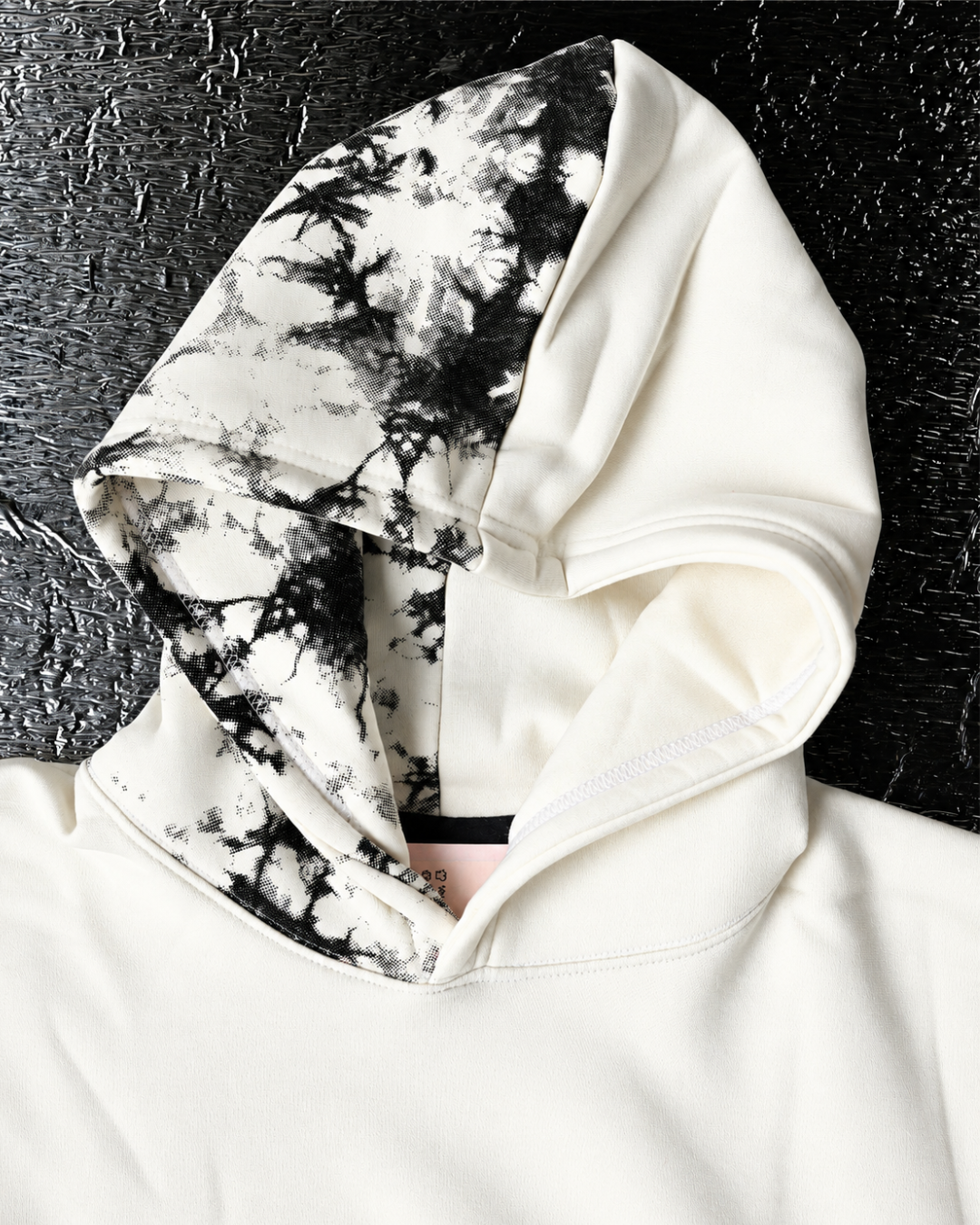 Monochrome Drift Hoodie - 400 GSM 100% Cotton