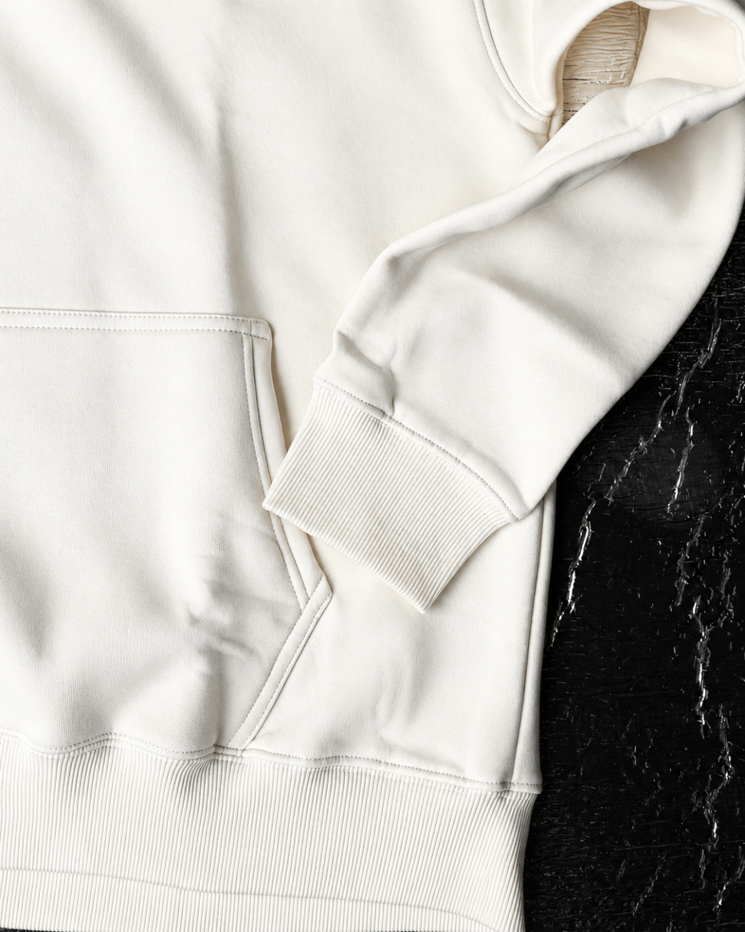 Monochrome Drift Hoodie - 400 GSM 100% Cotton