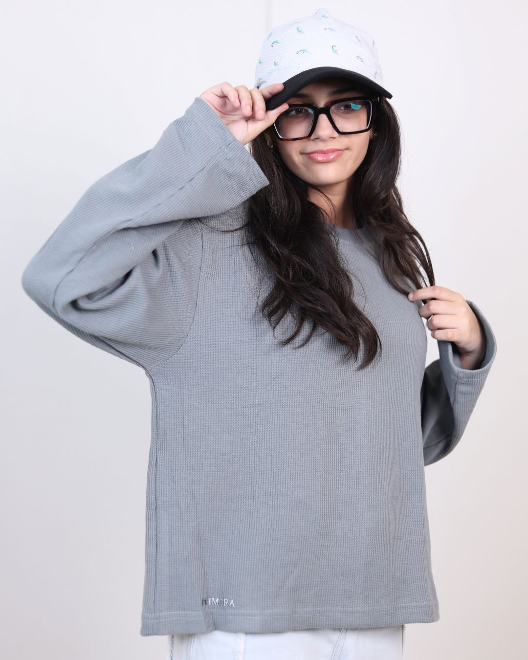 Waffle Tshirt - (Steel Grey 240 gsm)